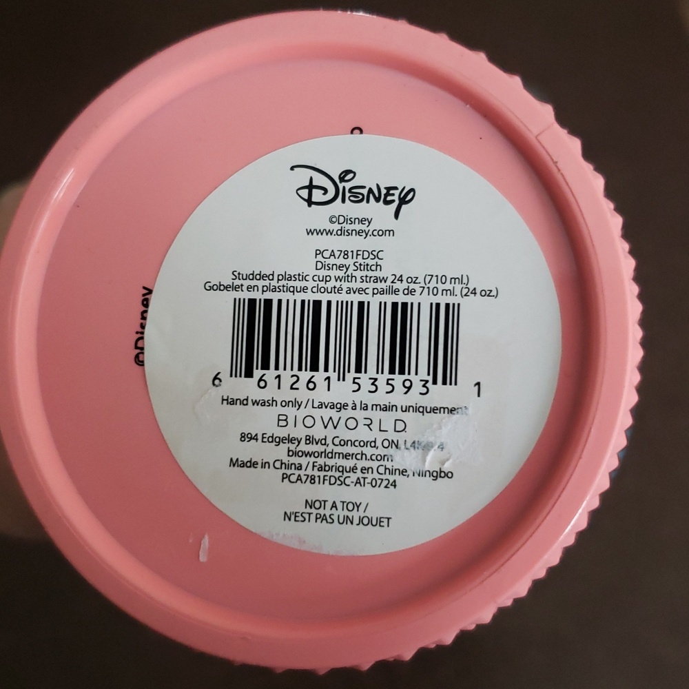 Disney Lilo & Stitch Studded Plastic Tumbler with Straw 24 Oz. - Picture 4 of 5